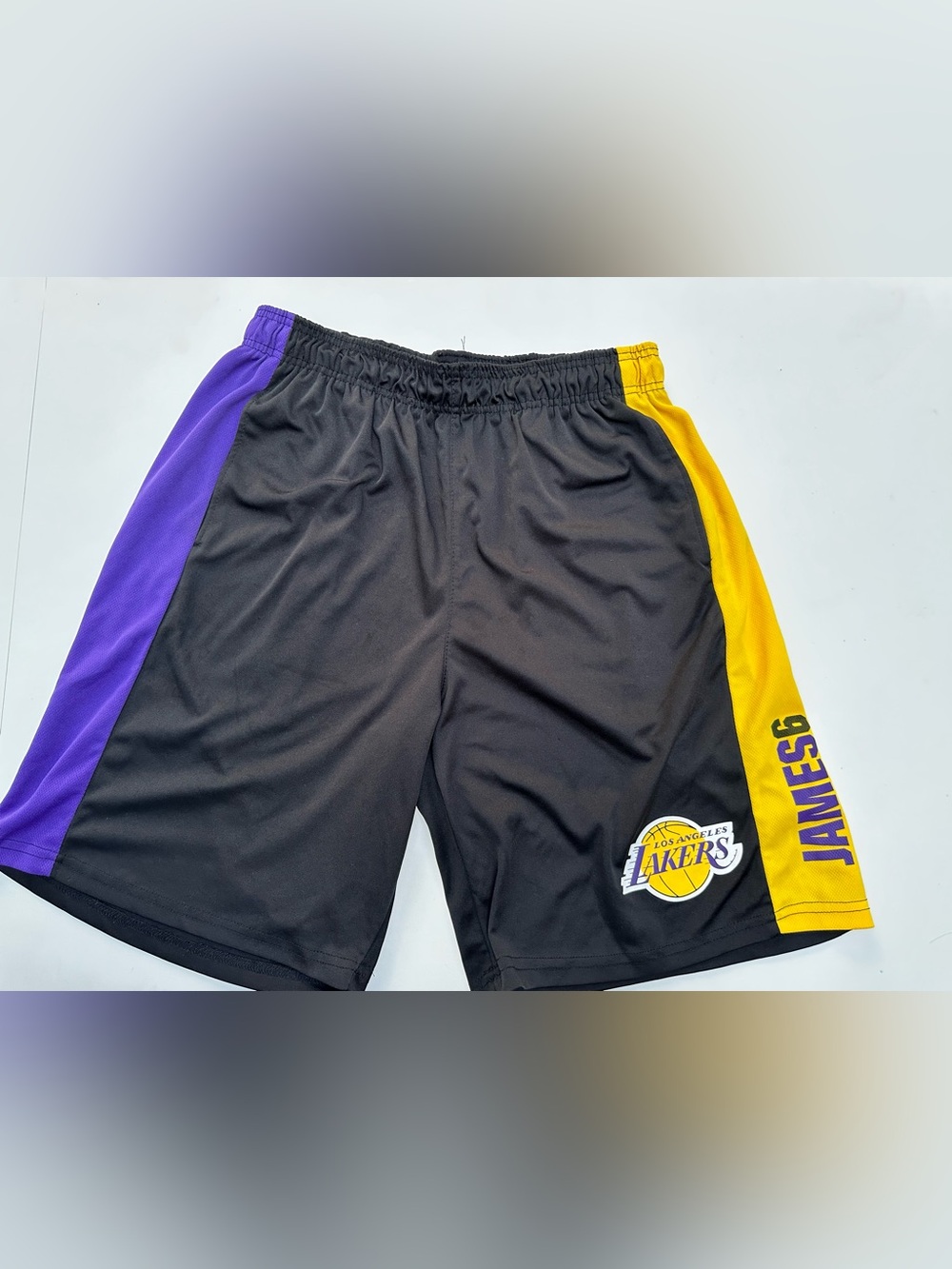 Men's Lakers Shorts with Purple & Gold Side Panels